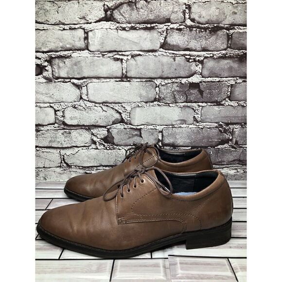 Vionic Joseph Orthaheel Brown Leather Plain Toe Oxfords Lace Shoes Men Sz 10.5US - Picture 9 of 16